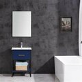 Legion Furniture 24 in. Blue Sink Vanity with Black Metal PVC Frame, Blue WH7024-BL-PVC